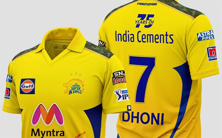 chennai team jersey new look 3 stars logo and their meaning 