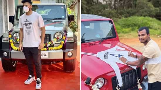 anand mahindra given thar cars to shardul thakur and natarajan 