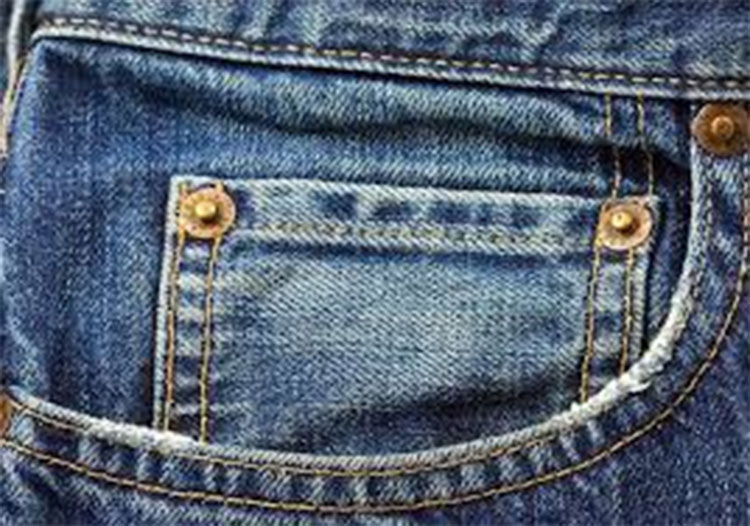 why small pockets stitched on jeans pants 