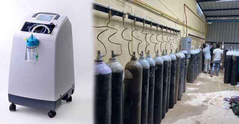 differences between oxygen concentrator and oxygen cylinder 