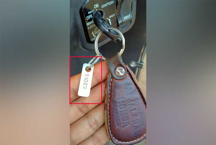 do you know about this number on tag that comes with keys of vehicles 