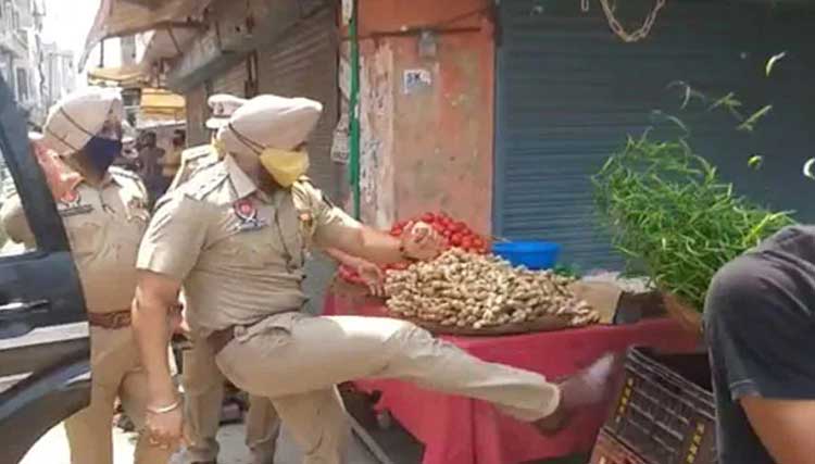 sho from punjab cruelty on street vendor 