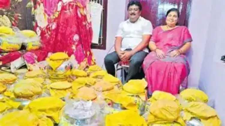 1000kg Fish,1000Kg Veggies, 250kg Sweets, 50 Chicken, 10 Goats, 250 Pickle Jars Man Sent Special Gift to Newlywed Daughter