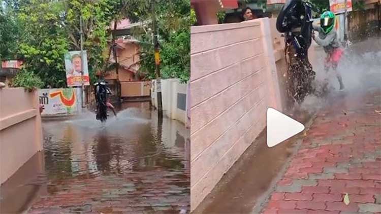 bike stunt gone wrong viral video 