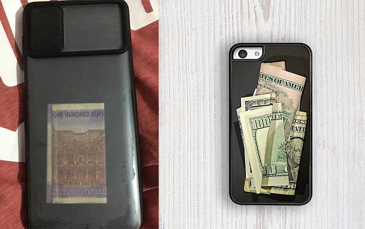 why do some people carry money in mobile covers 