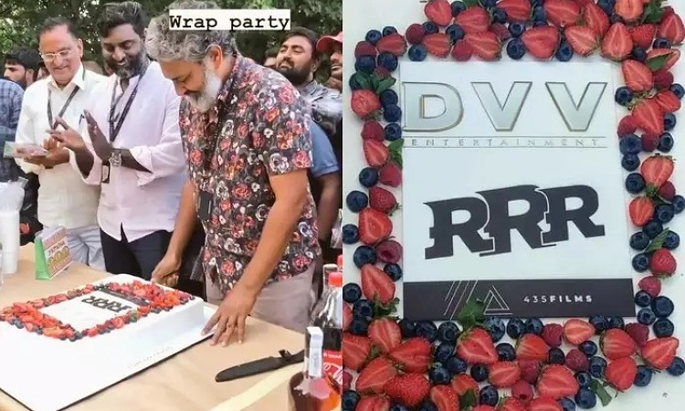 షూటింగ్ పూర్తి చేసుకున్న RRR.. కేక్ కట్ చేస్తూ సంబరాలు..!