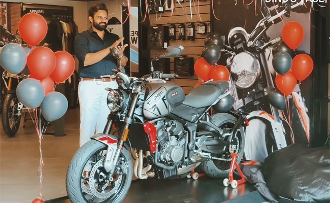 సాయి ధరమ్ తేజ్ వాడే బైక్ ఏంటి.. దాని ఖరీదు ఎంతో తెలుసా?
