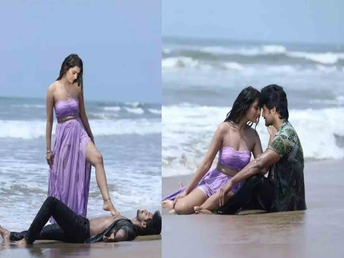 Aadi Saikumar at beach with payal rajput 