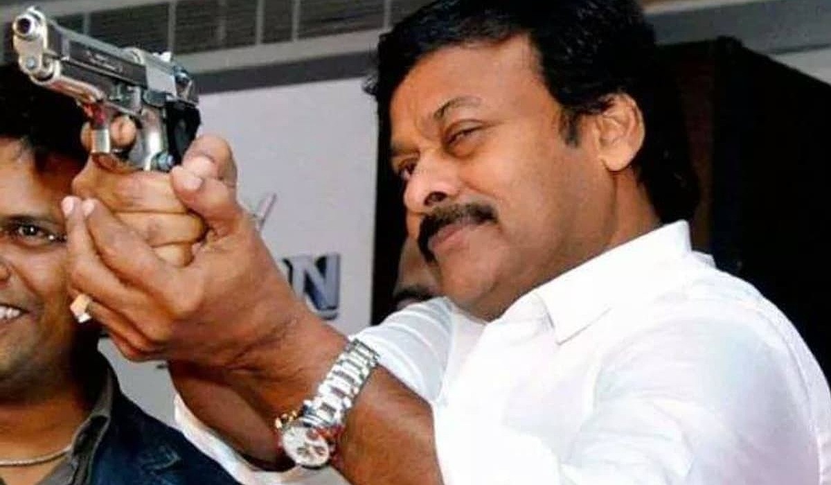 Chiranjeevi came to film shooting with real gun 