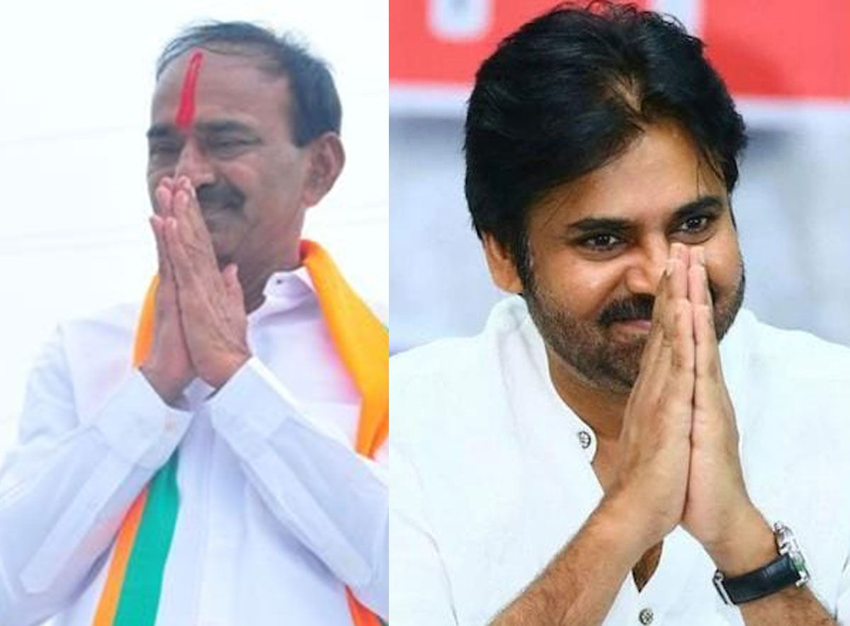 Etela Rajender and pawan kalyan may campaign in huzurabad elections 