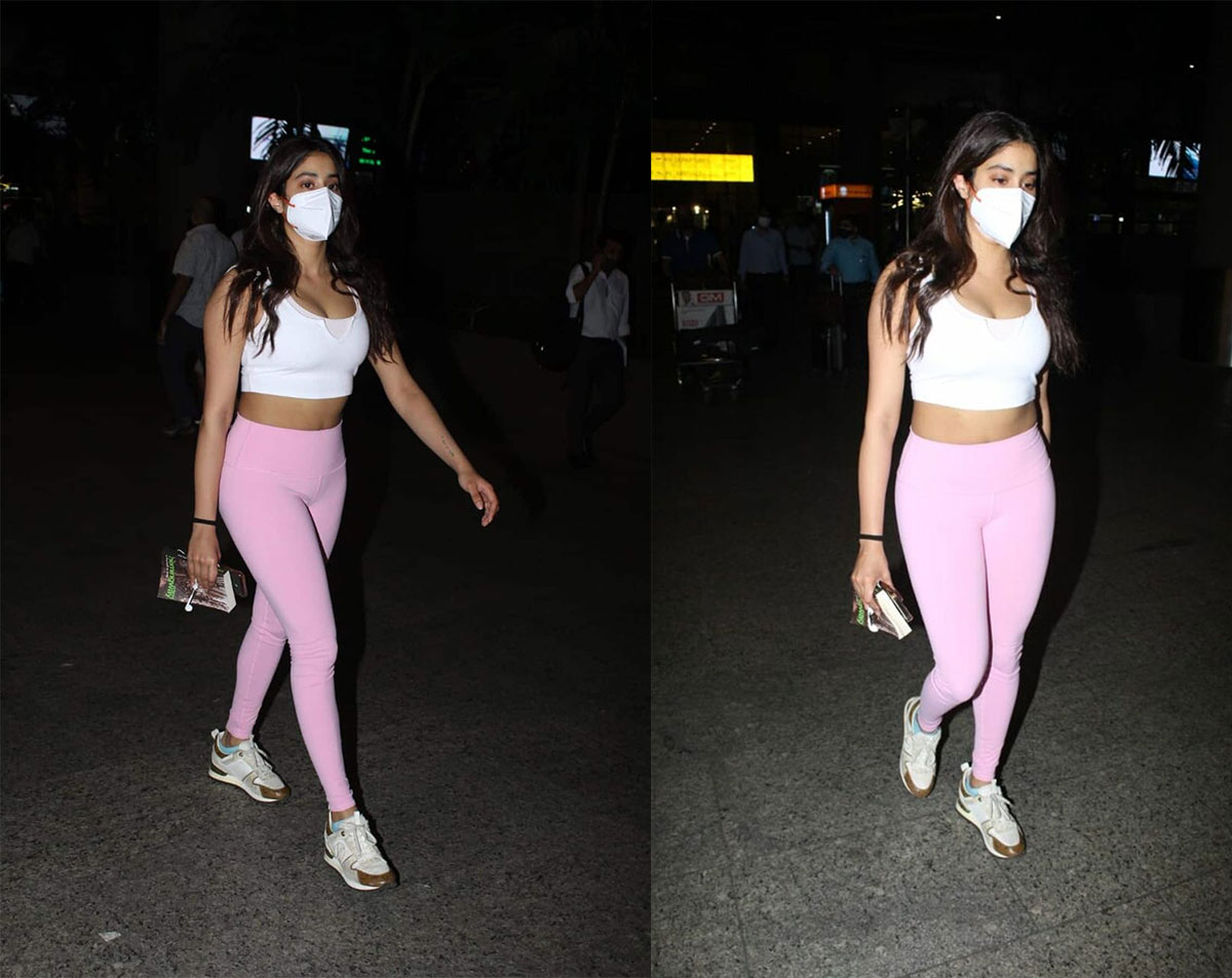 Janhvi Kapoor new photos viral she seen at airport 