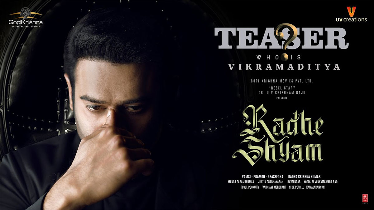 prabhas Radhe Shyam Teaser creating sensation in social media 