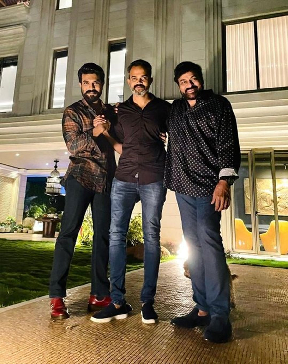 prashanth neel met Ram Charan Tej and chiranjeevi 