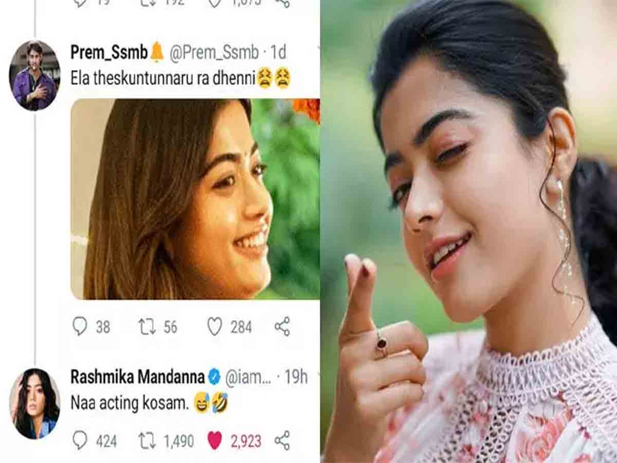 Rashmika befitting reply to netizen 
