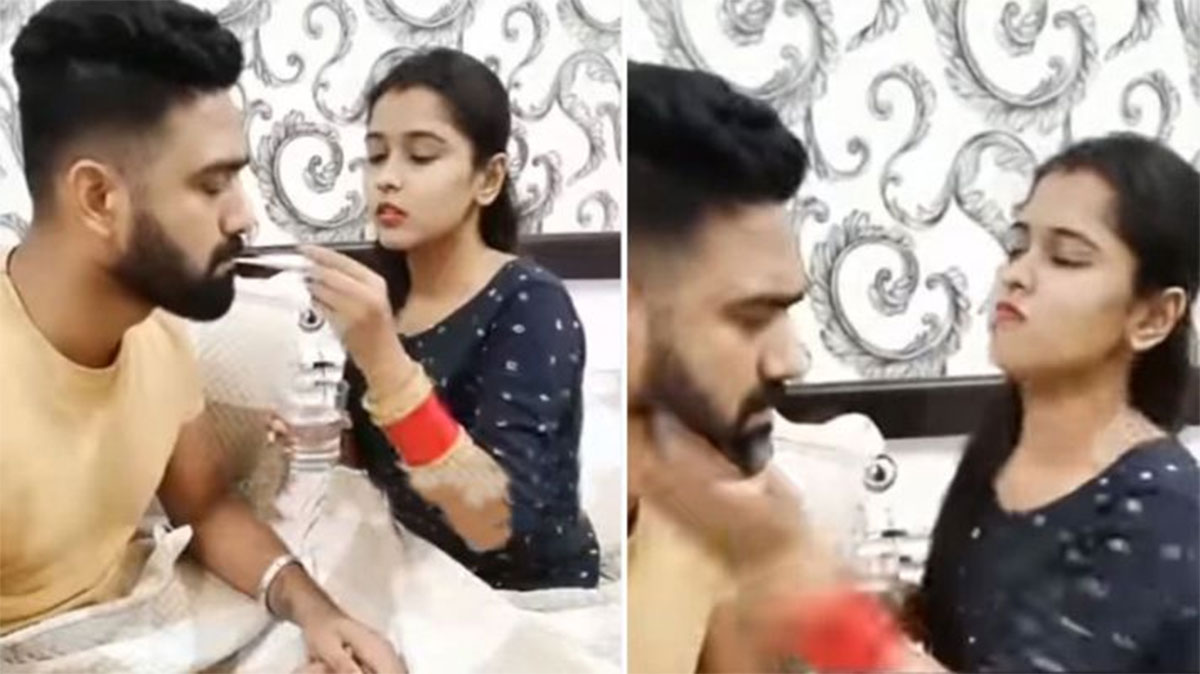 Viral Video wife slapped husband 