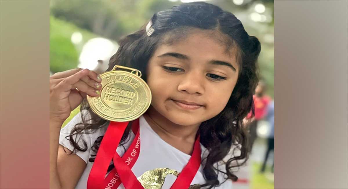 Allu Arha world record got youngest chess trainer award 