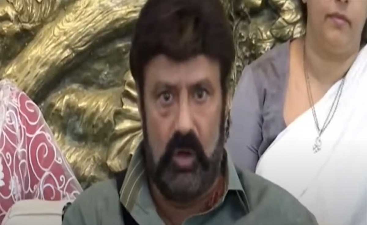 Balakrishna reportedly insulted media channels at his house 