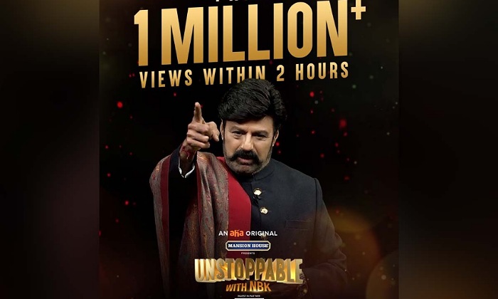 Unstoppable With NBK promo crossed 1 million views in just 2 hours 