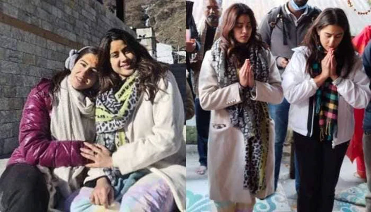 Janhvi Kapoor devotional tour with sara ali khan 
