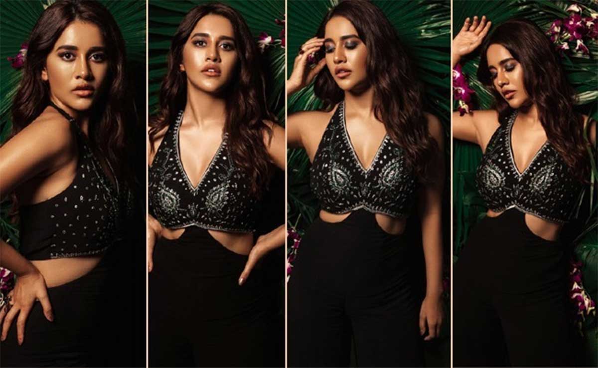 Nabha Natesh new black dress photos trending 