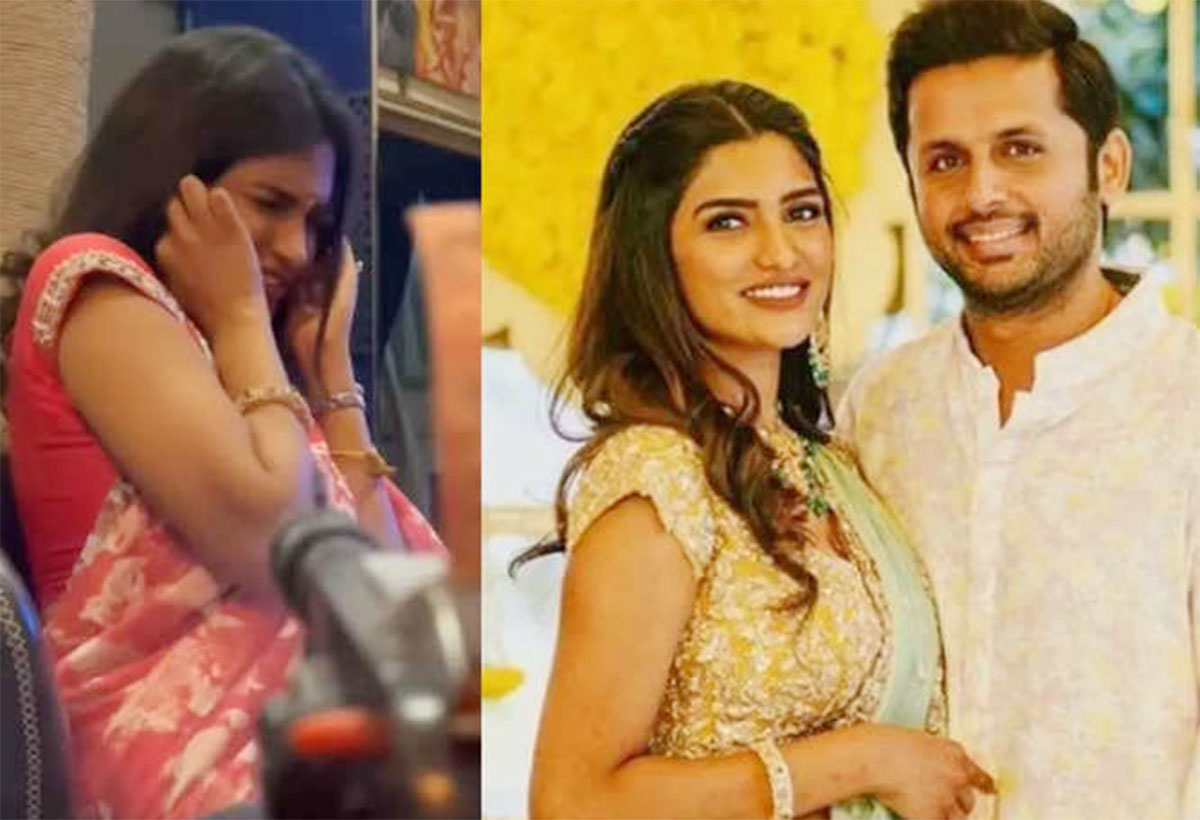 Nithiin celebrated diwali with his wife 