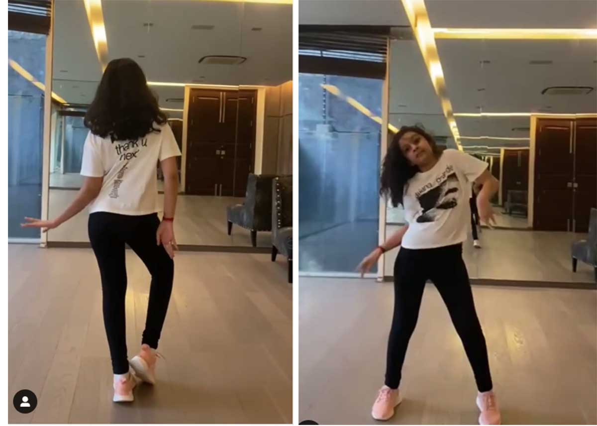 mahesh babu daughter Sithara dance steps video viral 