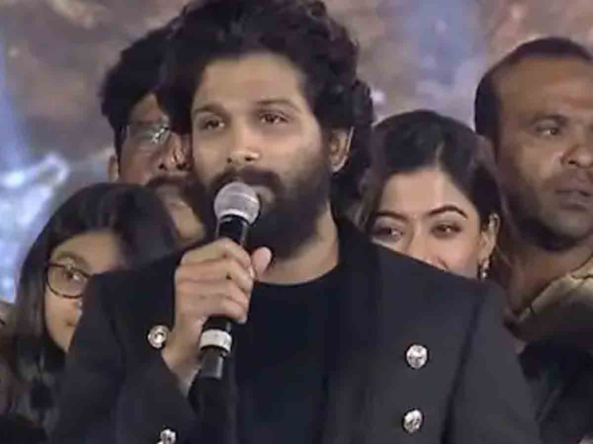 Allu Arjun said he lifted shoulder and acted in pushpa movie 