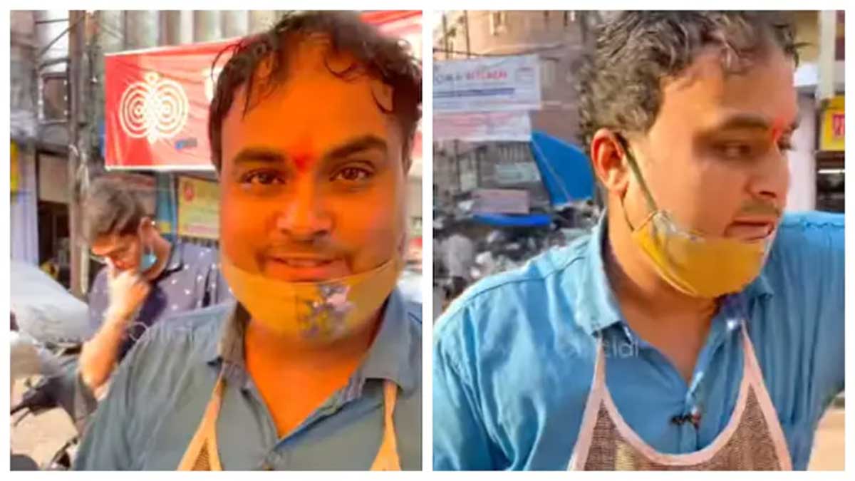 Viral Video kanpur panipuri vendor excellent english speaking skills 
