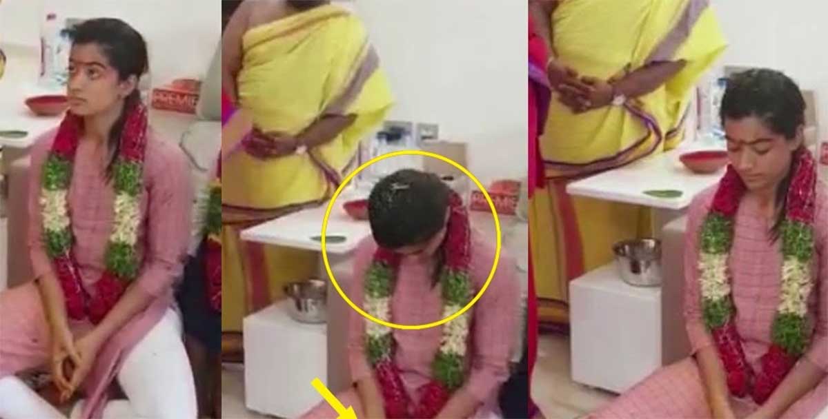 Rashmika Mandanna done pooja with venu swamy 