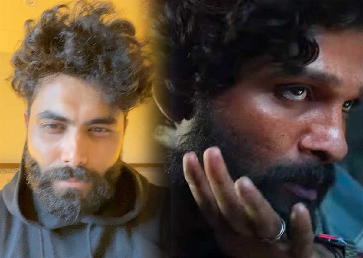 Ravindra Jadeja said thaggede le dialogue in pushpa movie 