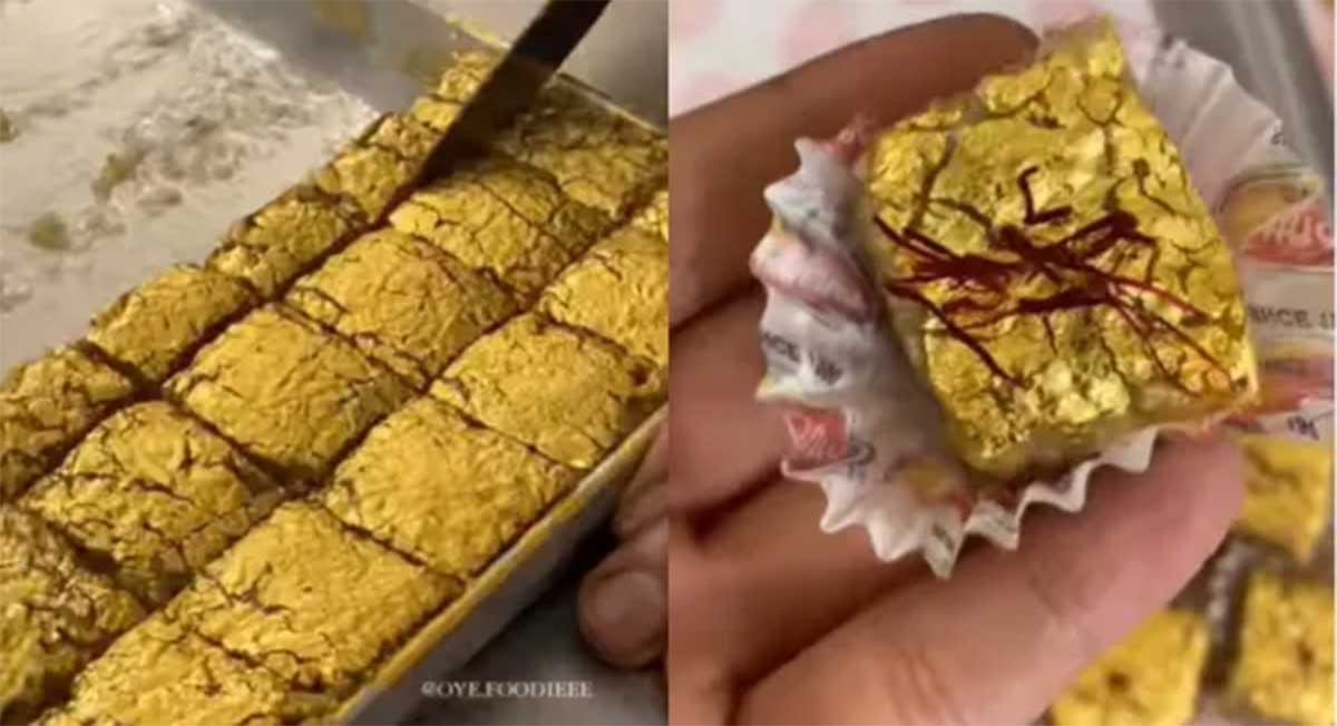 Golden Sweets are sold in Delhi you will be shocked to know the price 
