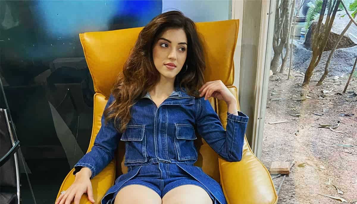 Mehreen latest denim dress photos 