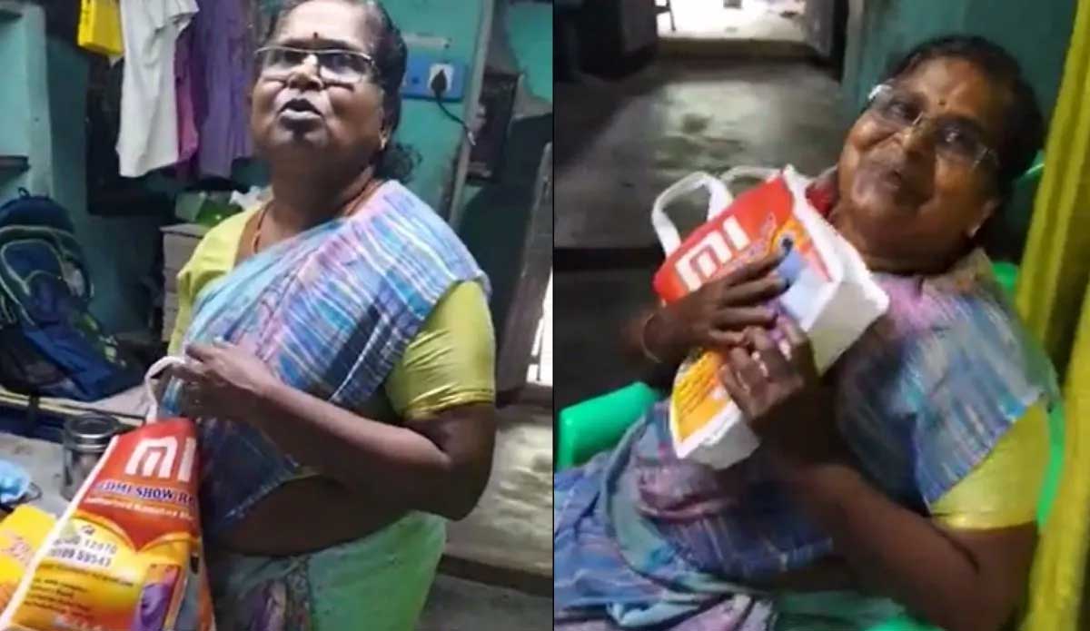 Viral Video son given phone as a birth day gift to his mother 