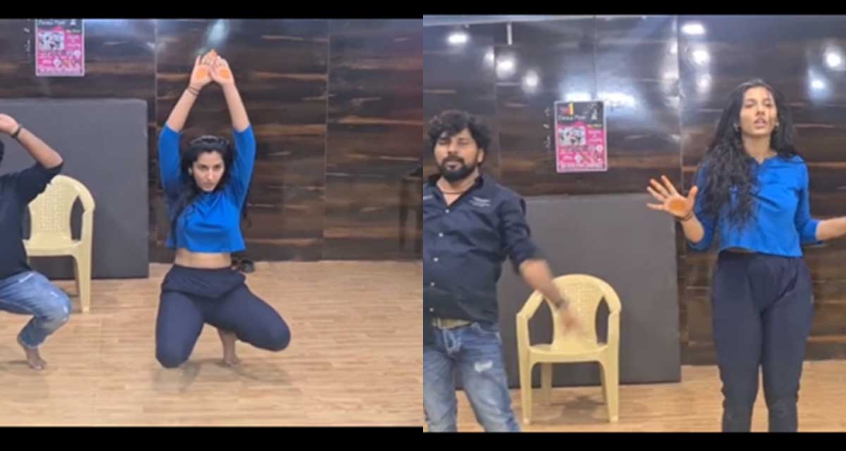 Vishnu Priya danced for samantha item song in pushpa movie 