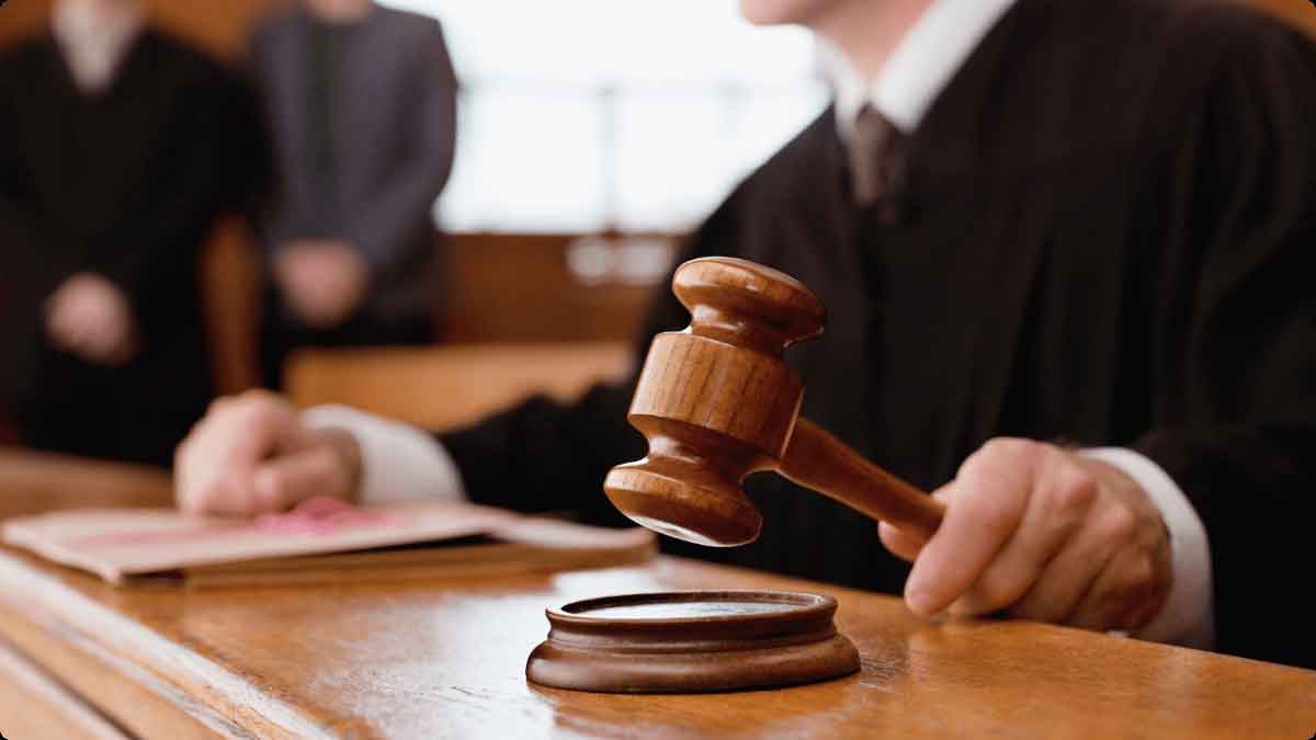 court judgement in a case for man 